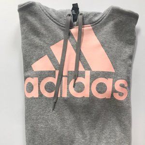 Adidas Gray/Pink crop sweater